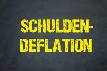 Schuldendeflation	
