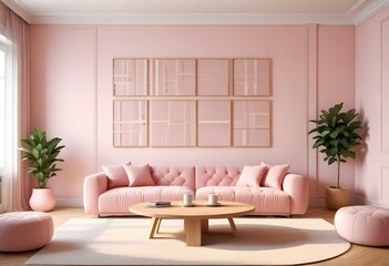 modern living room with sofa