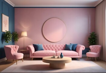 modern living room with sofa