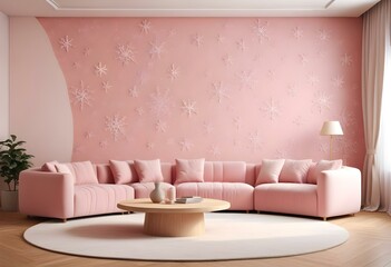 modern living room with sofa