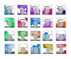 Luxury perfume sale social media post template
