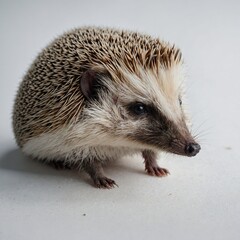 Obraz premium A panda eating bamboo with a white background.