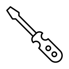 Screwdriver line icon