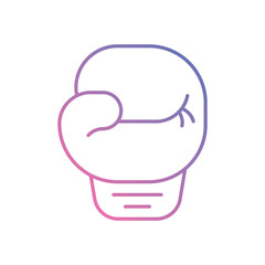 Boxing Gloves vector icon stock illustration