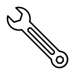 Wrench line icon