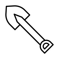 Shovel line icon