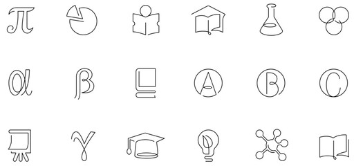 Set of Science & Education icons