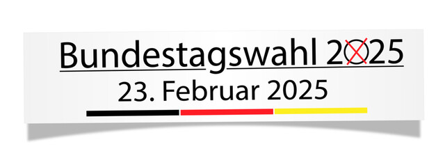 Fototapeta premium Bundestagswahl 2025 Deutschland