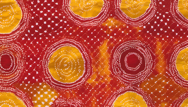 Traditional Bandhani Tie-Dye Design