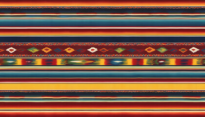 Textured Mexican Serape Stripes