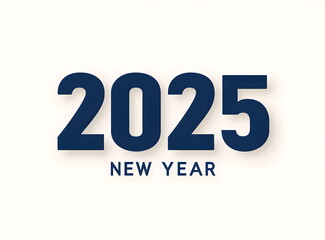 2025 Happy New Year design. trendy new year design template., 2025 written with Stylish Numerals