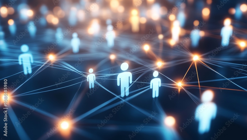 Leinwandbilder connecting people in the digital age a vast network of opportunities awaits everyone looking to coll