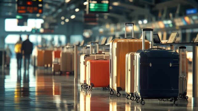Suitcases at the Airport
