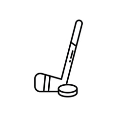 Ice Hockey Puck vector icon stock illustration