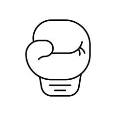 Boxing Gloves vector icon stock illustration