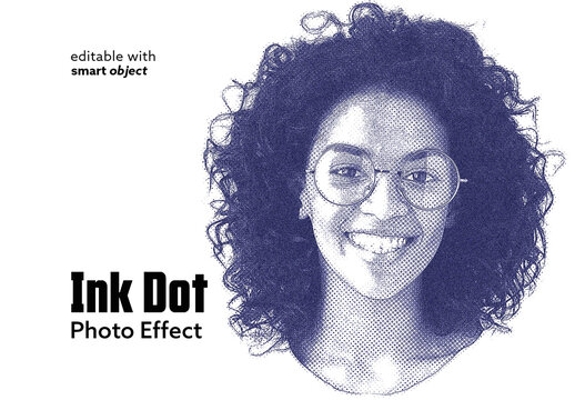 Ink Dot Photo Effect