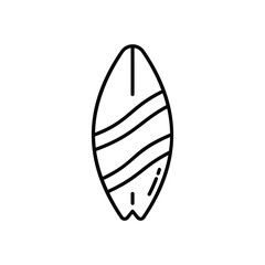 Surfboard vector icon stock illustration