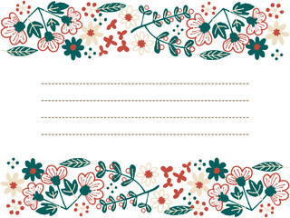 北欧風クリスマスの背景素材