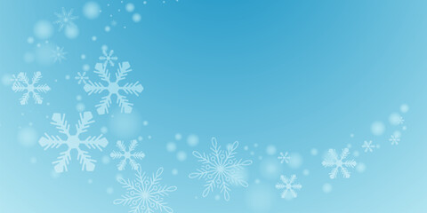 Magical heavy snow flakes backdrop. Snowstorm speck ice particles. Snowfall sky white teal blue wallpaper. rime snowflakes february vector. Snow hurricane landscape background