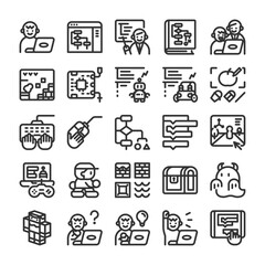 キッズプログラミング教室 アイコン セット