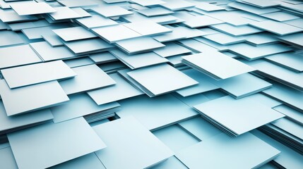 Obraz premium Minimal mockup design with structured layout and preview boxes, perfect for highlighting features and content, bright and sleek, 3D illustration