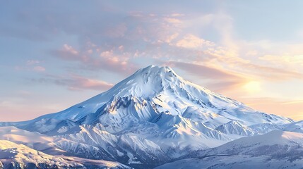 Refined and elegant restaurant cuisine presented in pastel colors on a light background, showcasing delicate plating and artistic presentation with a sophisticated touch