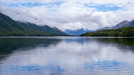 Lake and mountains, New Zealand