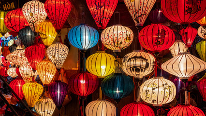 Obraz premium The colorful Lanterns of Hoi An, Vietnam