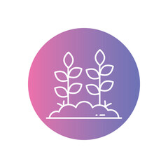 Crop vector icon stock illustration