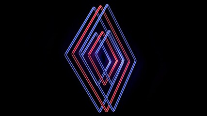 Dynamic neon loops create mesmerizing visuals for music performances