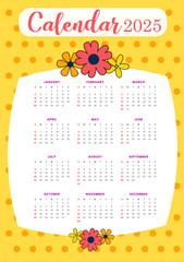 Calendar 2025