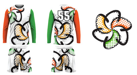 Tshirt mockup sport jersey template design for football soccer, racing, gaming, sports jersey abstract design, base ball, basket ball