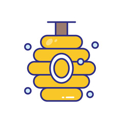 Beehive vector icon stock illustration