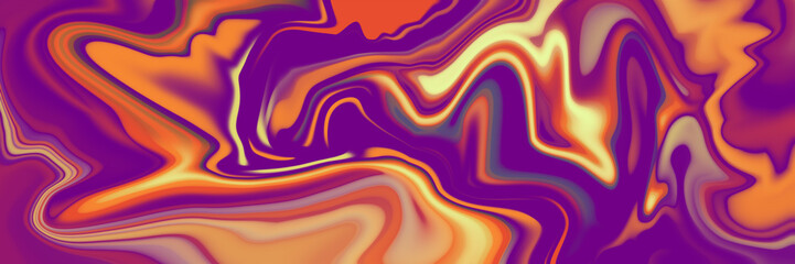 Abstract Purple and Orange Swirl Background, Vibrant Fluid Gradient, Colorful Abstract Liquid Marble Texture