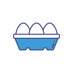 Eggs  vector icon stock illustration