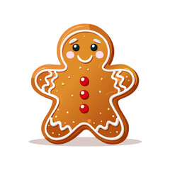 Gingerbread Cute Christmas Winter Decoration Ornament Cartoon Character