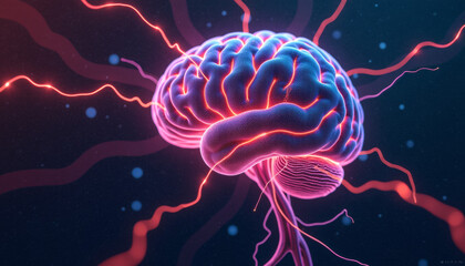 Obraz premium A Stunning Visual of the Human Brain
