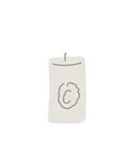 candle for creating an atmosphere of peace and relaxation