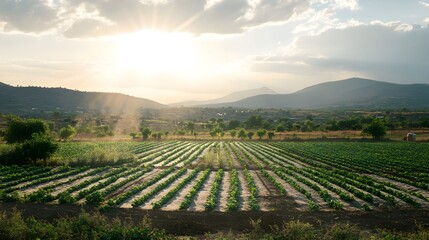 Solar-powered irrigation systems for water-efficient farming in drought-prone areas.