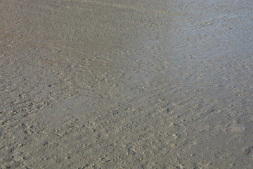 Geglätteter Beton einer Bodenplatte