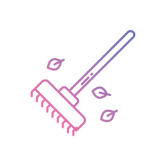 Rake vector icon stock illustration