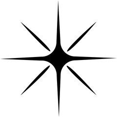 Abstract black and white star icon © Marina Zlochin