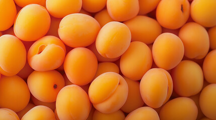 Orange Bliss Apricots Packed Closely for a Rich Fruit Background