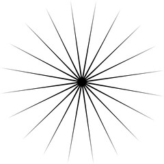 Obraz premium Abstract black and white star icon