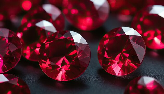 Many small ruby and diamond stones luxury background 7