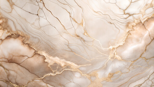 Rose gold marble texture with soft beige and gold veining