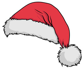 Santa Claus hat without background