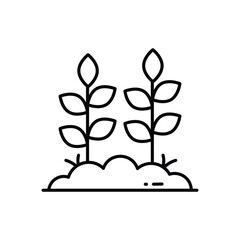 Crop vector icon stock illustration