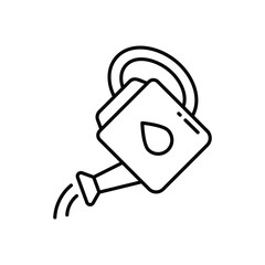Watering Can vector icon stock illustration
