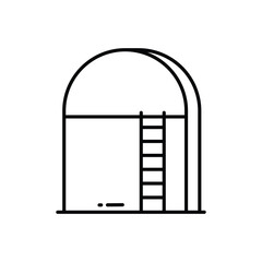 Silo vector icon stock illustration